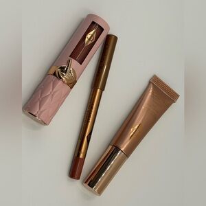 Charlotte Tilbury Pillow Talk Iconic Lip & Cheek Kit - Nude Pink Bundle